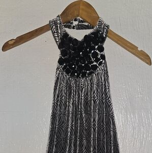 Bebe Gray Pleated A-Line Blouse for Night Out